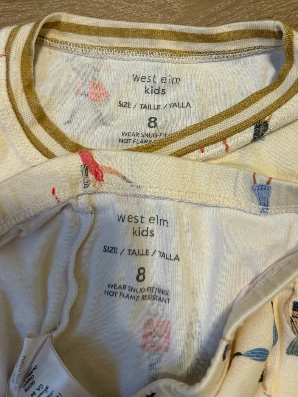 West Elm Kids Organic 2-Piece Long Sleeve Nutcracker Pajamas Size 8